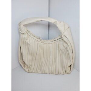 Mango MNG Textured Soft Cream Off White Hand Bag Purse NWOT